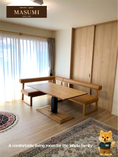 お客様邸☆大津町・M様セミダブルサイズのごろ寝ソファ＆ダイニング