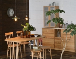 無垢材のダイニングセット